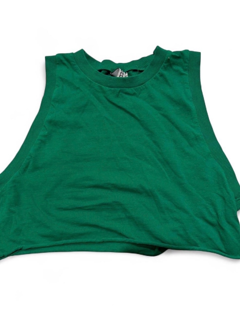 H&M Emerald Green Sleeveless Crop Top